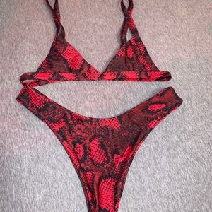 NEVER WORN SNAKE SKIN BIKINI